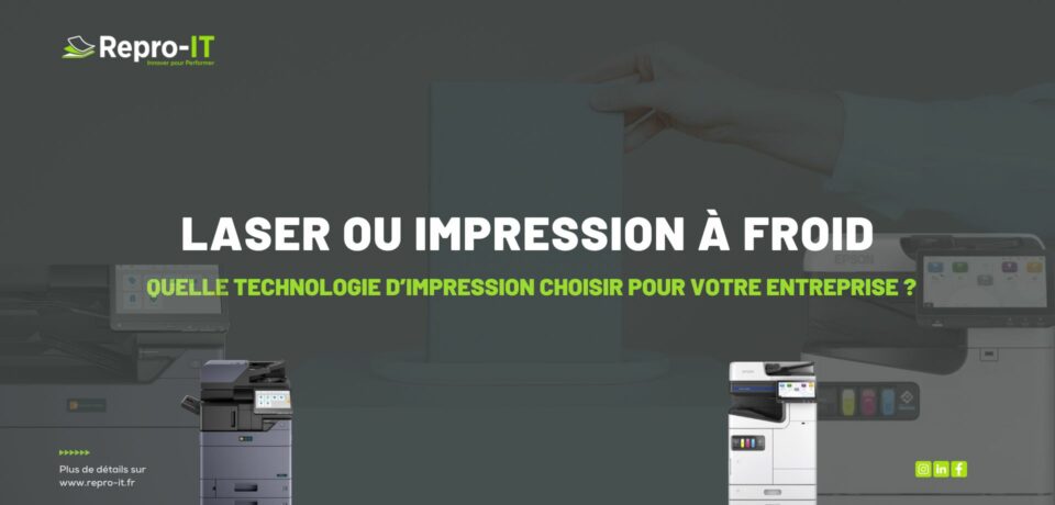 Laser ou impression à froid : visuel comparant les technologies proposées aux entreprises