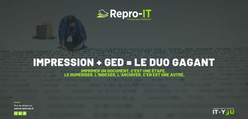 Impression et GED : visuel reliant document papier et traitement numérique