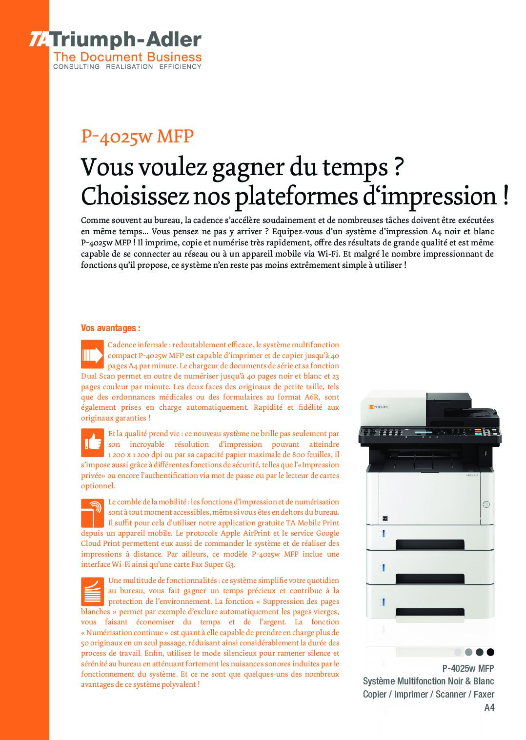 P-4025W MFP - 40 PPM – Image 5