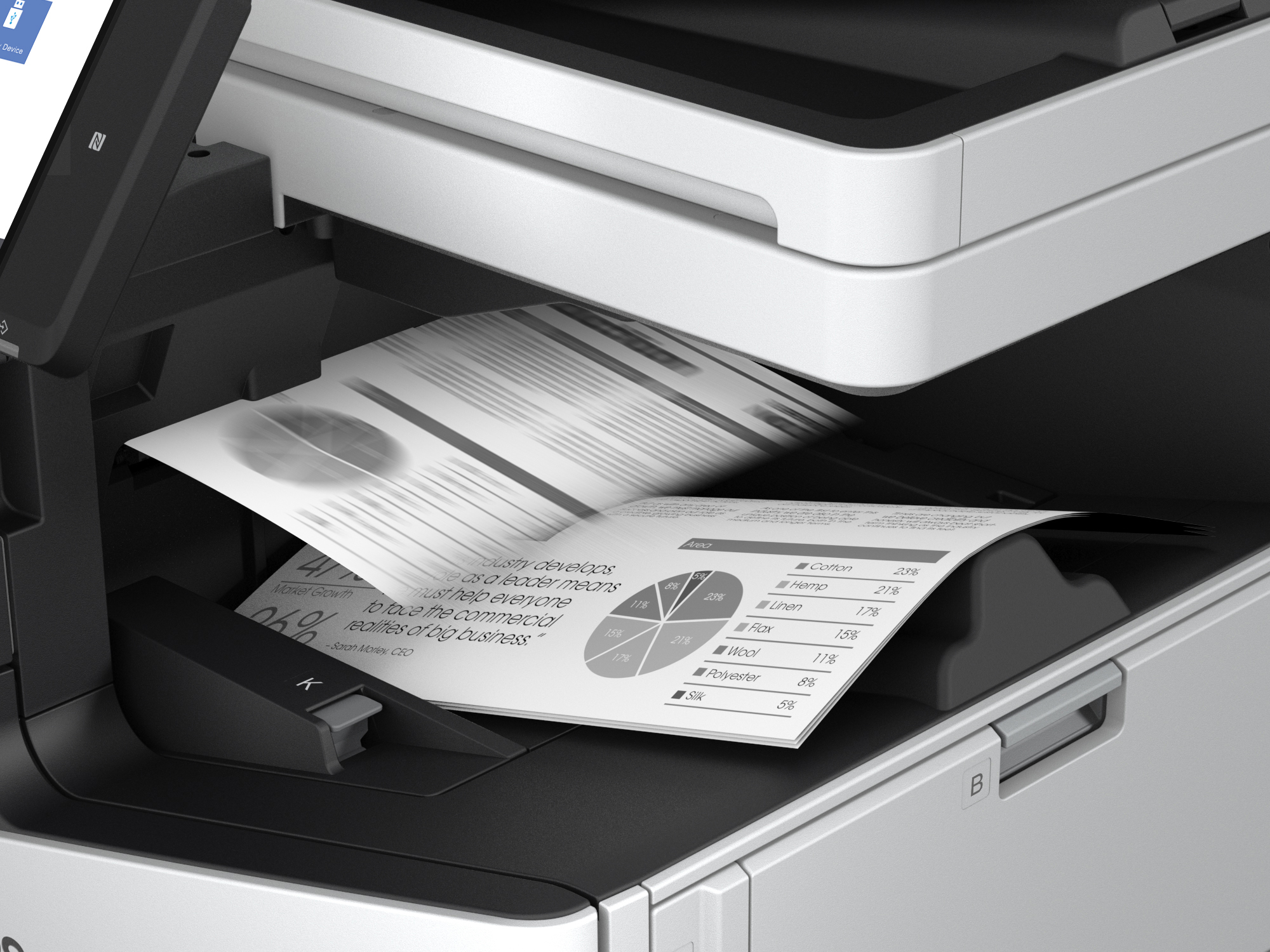 Photocopieur multifonction A3 Epson Enterprise WF-C20750 75 PPM – Couleur – Image 10