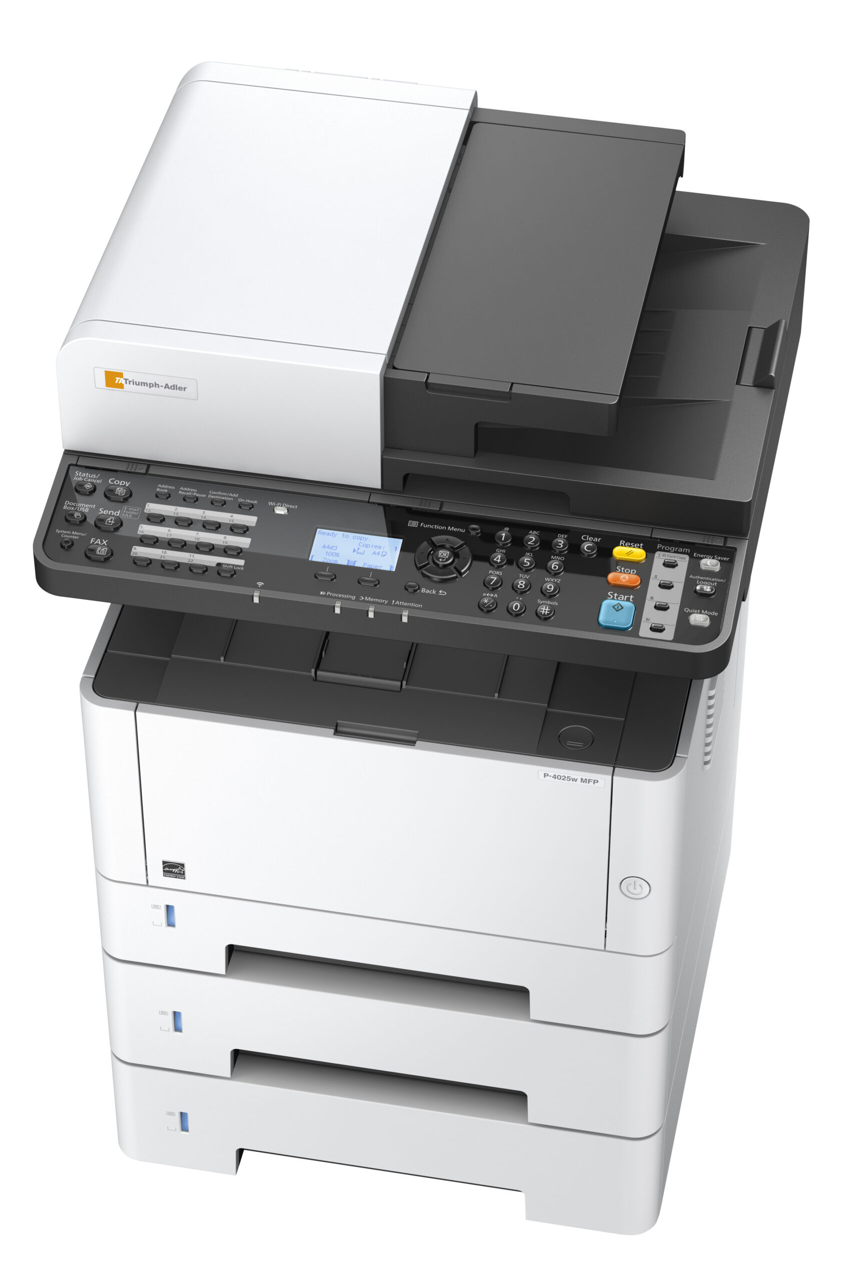 Photocopieur multifonction A4 Triumph Adler P-4025W MFP – Noir & Blanc – Image 3