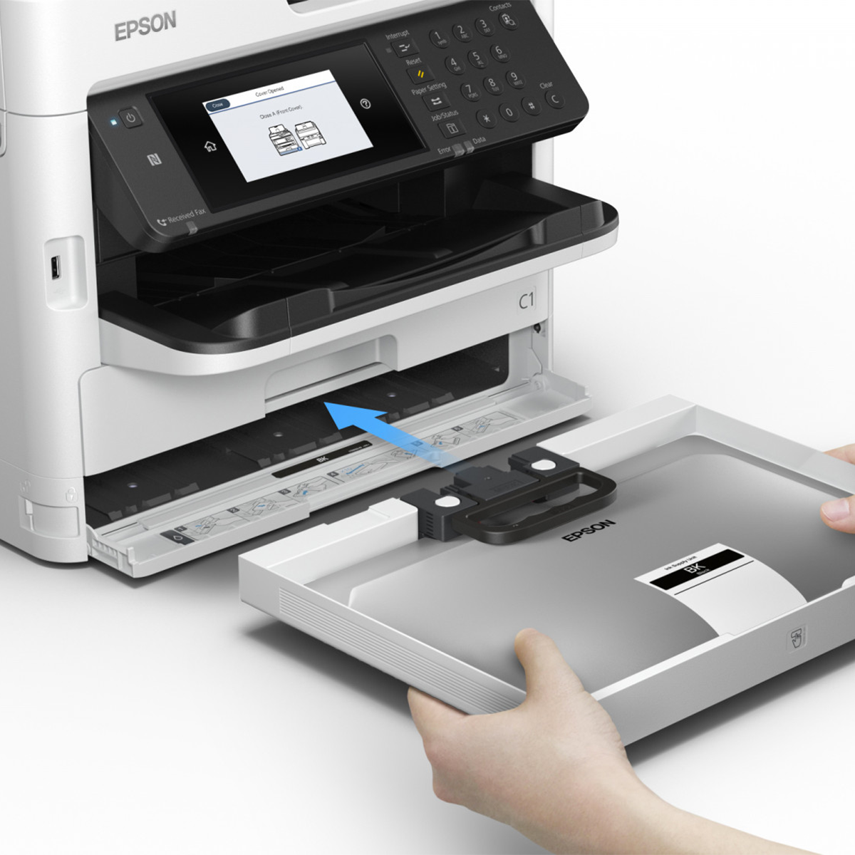 Photocopieur multifonction A4 Epson WF-M5799DWF – Noir & Blanc – Image 2