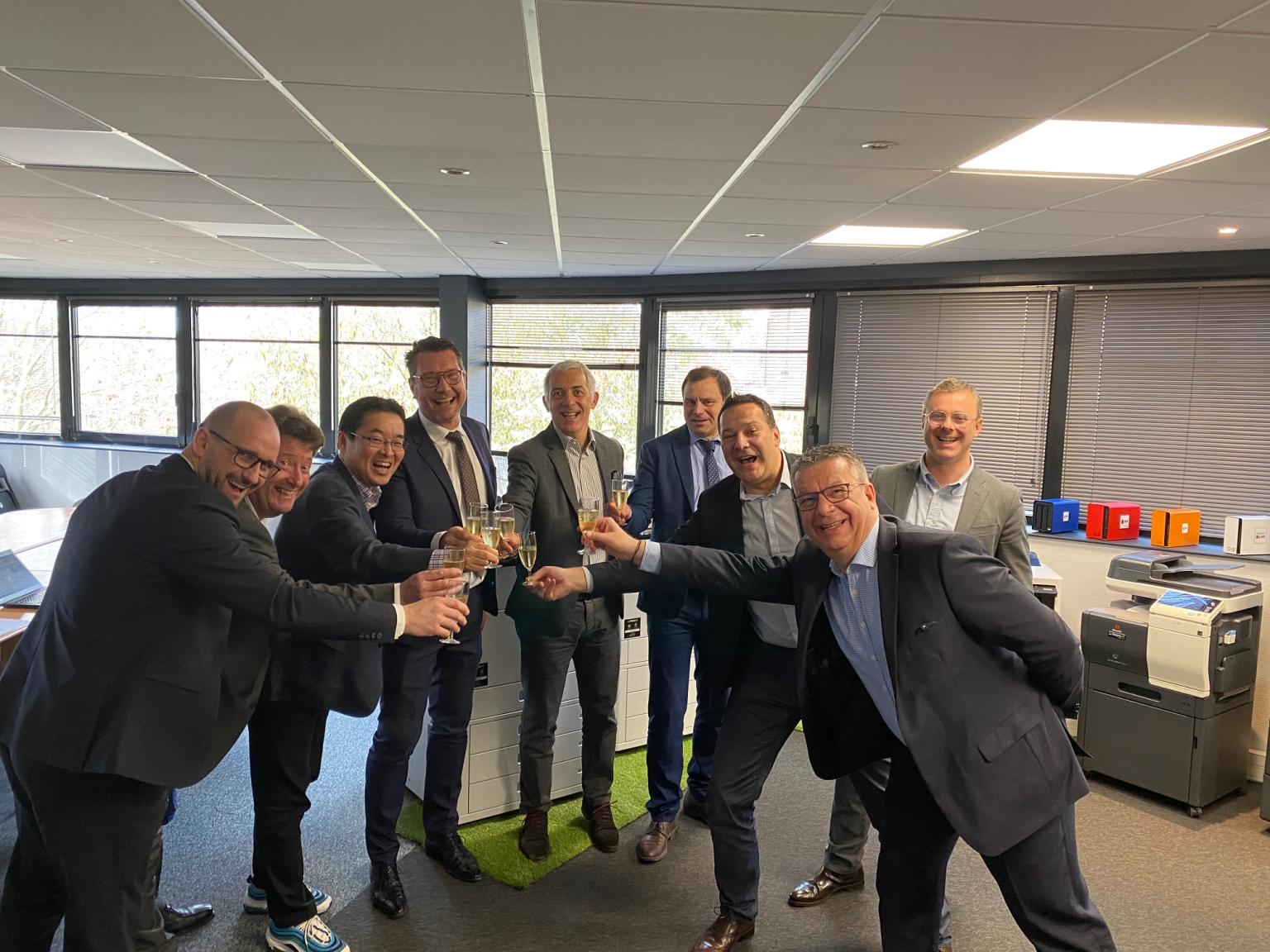 Moment convivial des participants à la visite d’Epson France chez Repro-IT