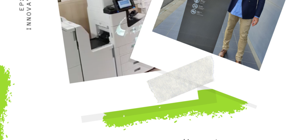 Montage photo du déplacement à l’Innovation Center Epson au Japon en 2019