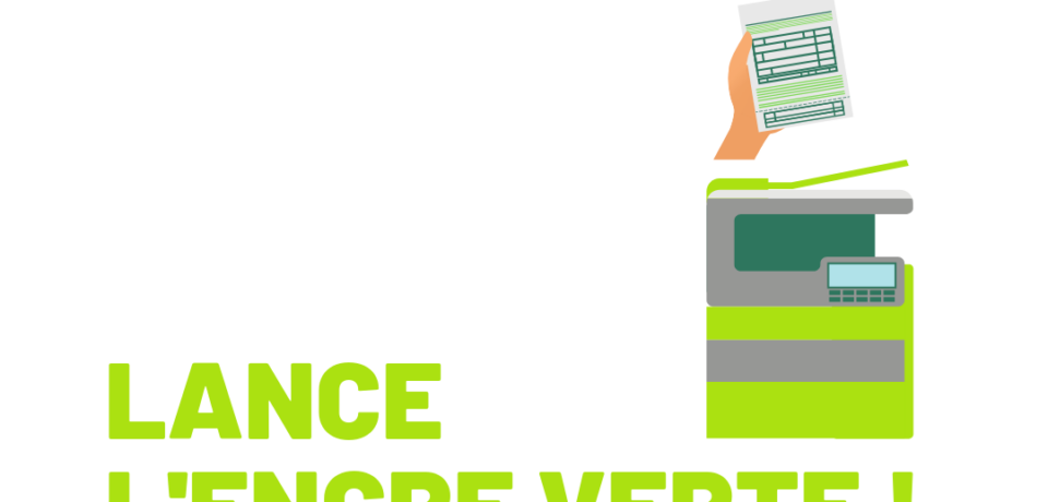 Visuel de lancement de la gamme Encre Verte par Repro-IT en 2019