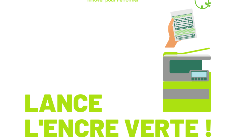 Visuel de lancement de la gamme Encre Verte par Repro-IT en 2019