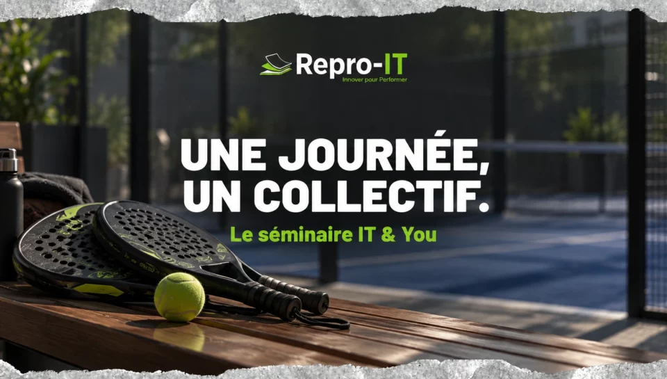 Raquettes et balle de padel : illustration de la cohésion au séminaire IT & You.