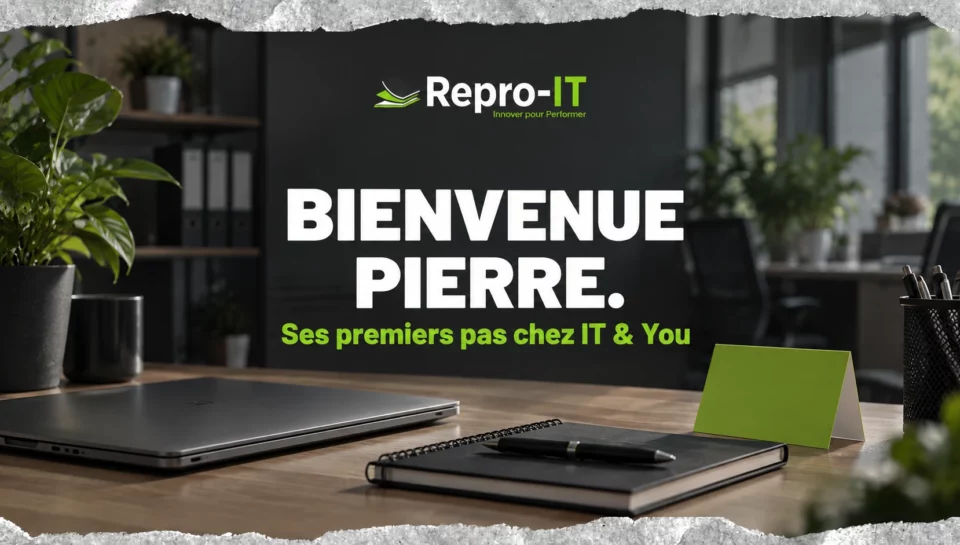Bureau préparé pour une arrivée : illustration de l’intégration de Pierre chez IT & You.