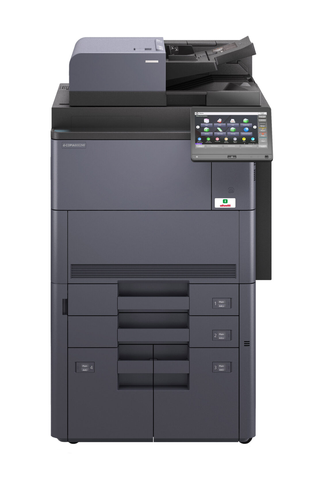 Vue frontale de la gamme d-Copia 7002MF / 8002MF